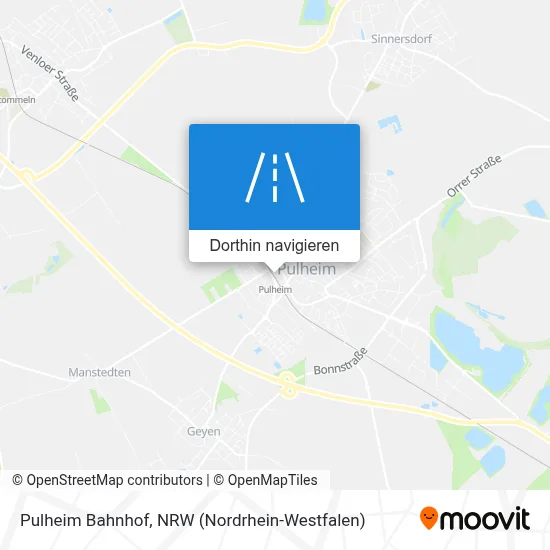 Pulheim Bahnhof Karte