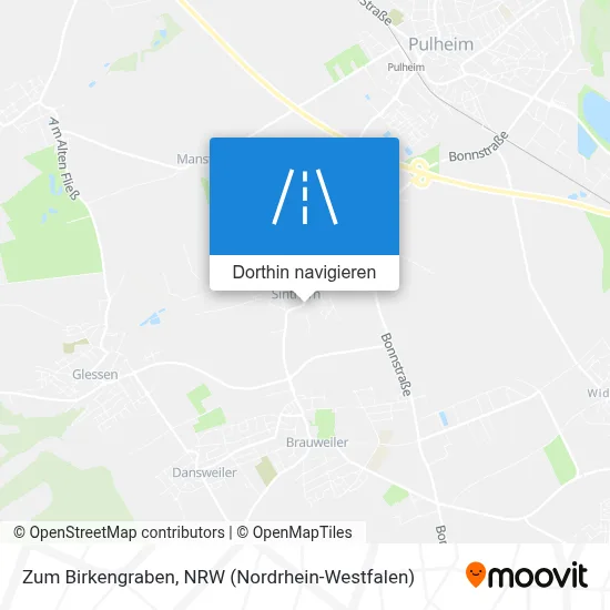 Zum Birkengraben Karte