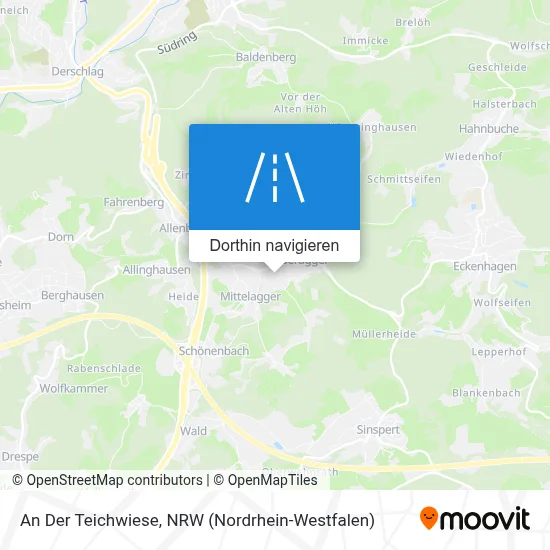 An Der Teichwiese Karte