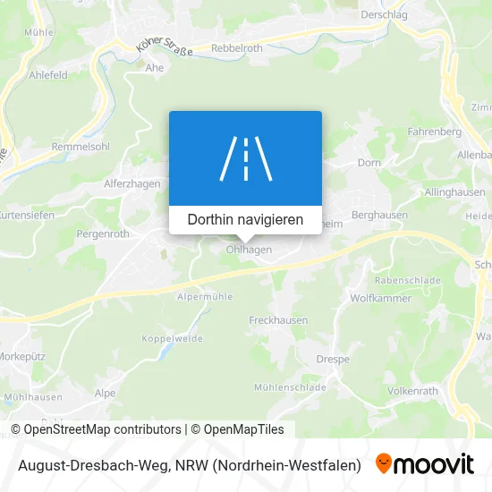 August-Dresbach-Weg Karte