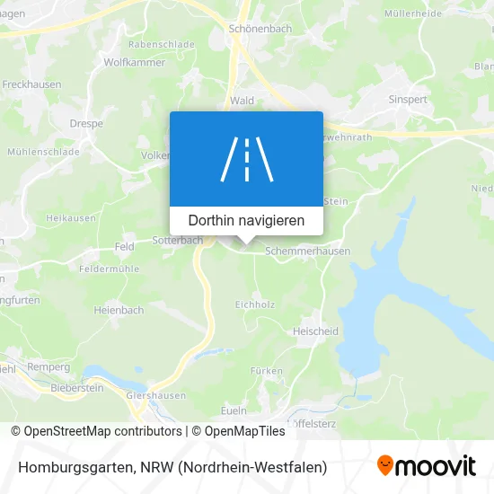 Homburgsgarten Karte