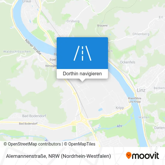 Alemannenstraße Karte