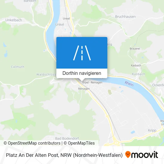 Platz An Der Alten Post Karte