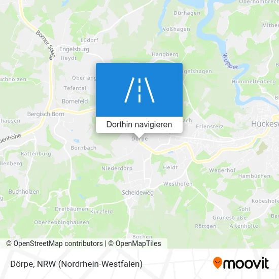 Dörpe Karte