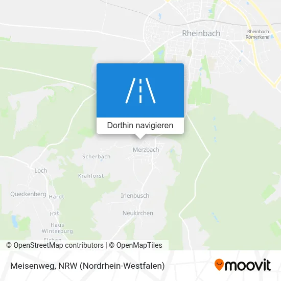 Meisenweg Karte