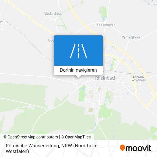 Römische Wasserleitung Karte