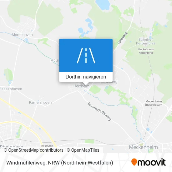 Windmühlenweg Karte