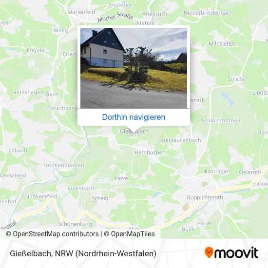 Gießelbach Karte