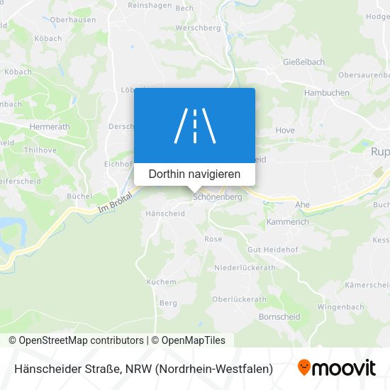 Hänscheider Straße Karte
