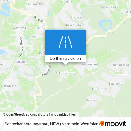 Schreckenberg-Ingersau Karte