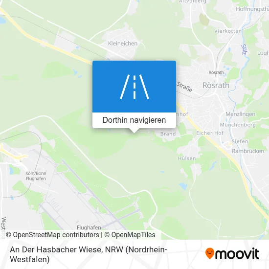 An Der Hasbacher Wiese Karte