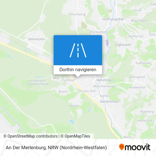 An Der Merlenburg Karte