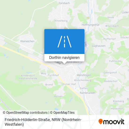 Friedrich-Hölderlin-Straße Karte