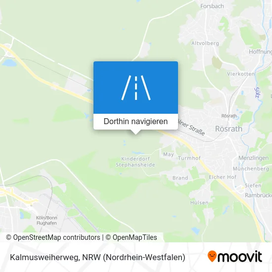 Kalmusweiherweg Karte