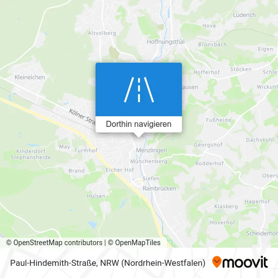 Paul-Hindemith-Straße Karte