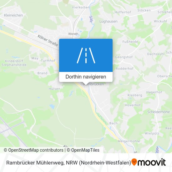 Rambrücker Mühlenweg Karte
