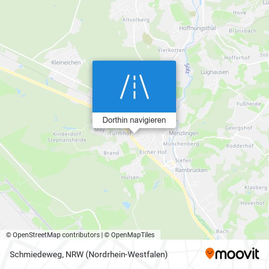 Schmiedeweg Karte