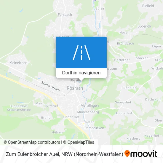 Zum Eulenbroicher Auel Karte