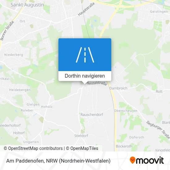 Am Paddenofen Karte