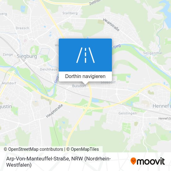 Arp-Von-Manteuffel-Straße Karte