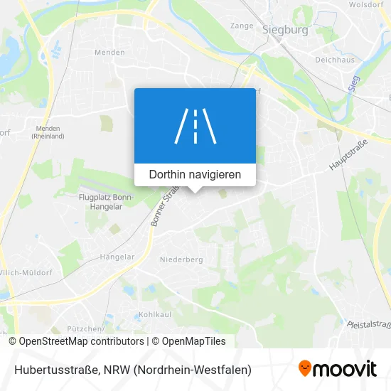 Hubertusstraße Karte