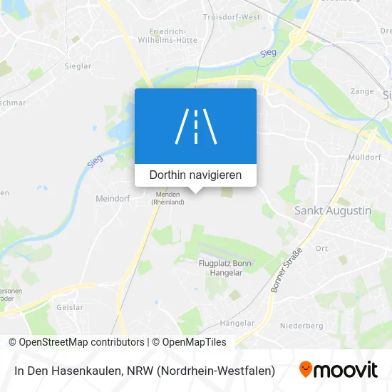 In Den Hasenkaulen Karte