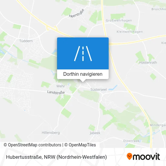 Hubertusstraße Karte
