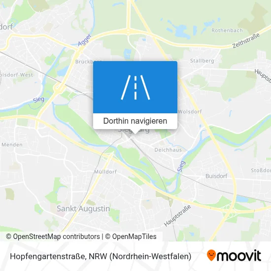 Hopfengartenstraße Karte