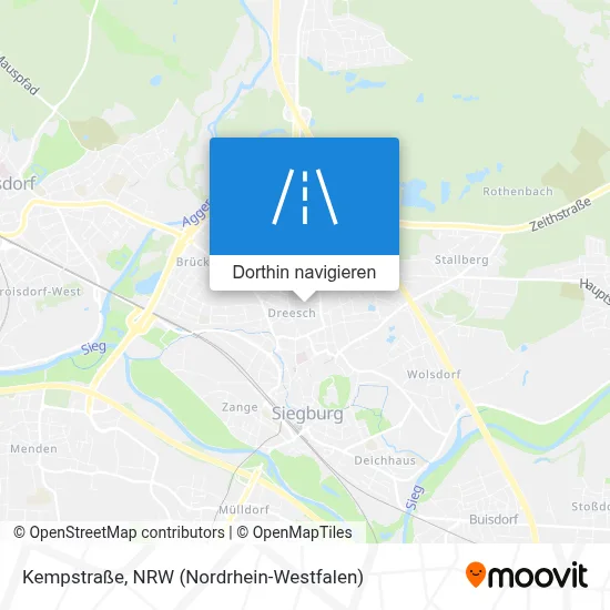 Kempstraße Karte