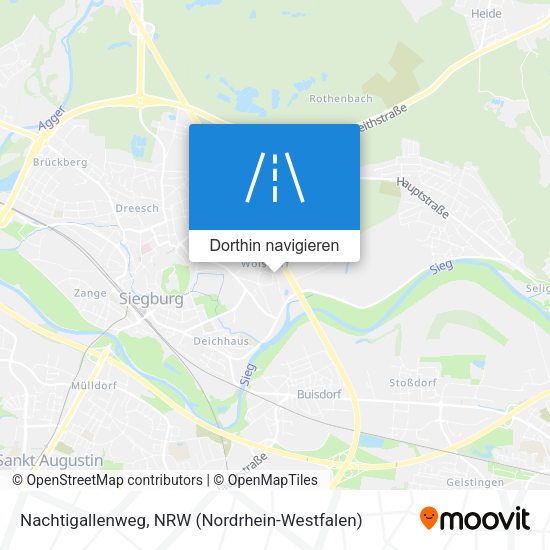 Nachtigallenweg Karte