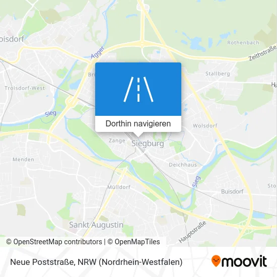 Neue Poststraße Karte