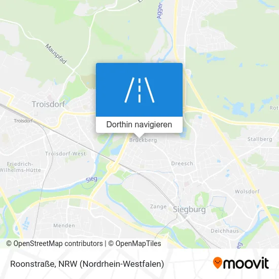 Roonstraße Karte