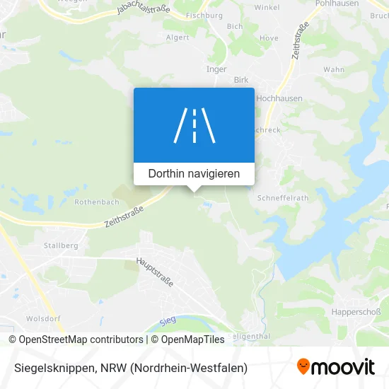 Siegelsknippen Karte