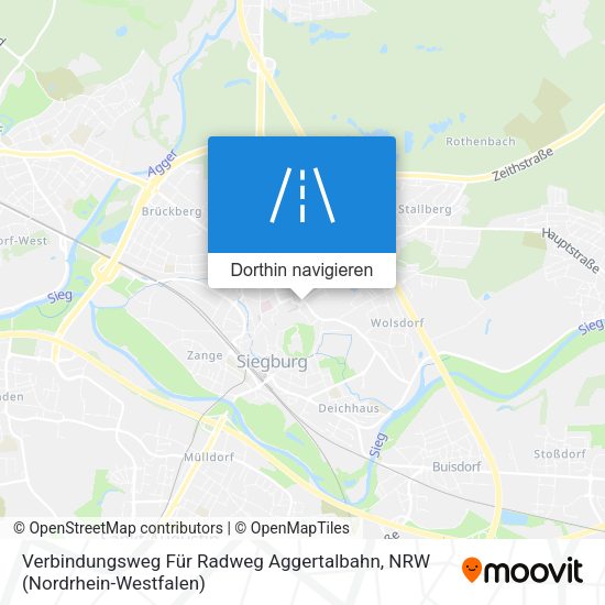 Verbindungsweg Für Radweg Aggertalbahn Karte