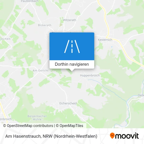 Am Hasenstrauch Karte