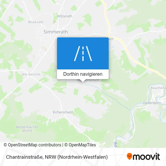 Chantrainstraße Karte