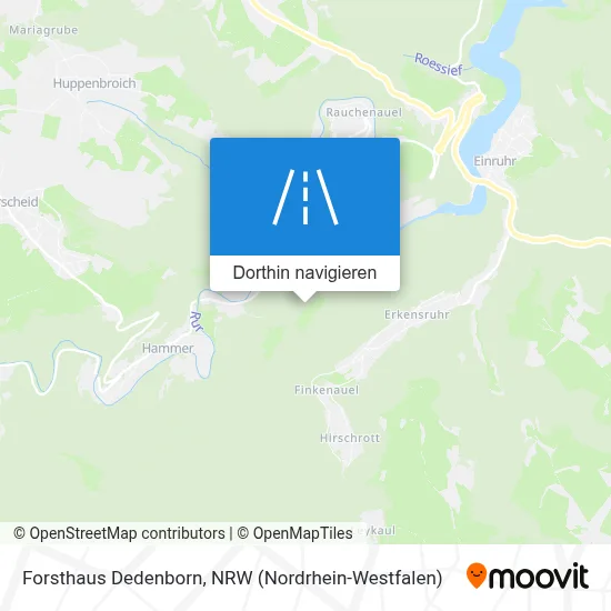 Forsthaus Dedenborn Karte