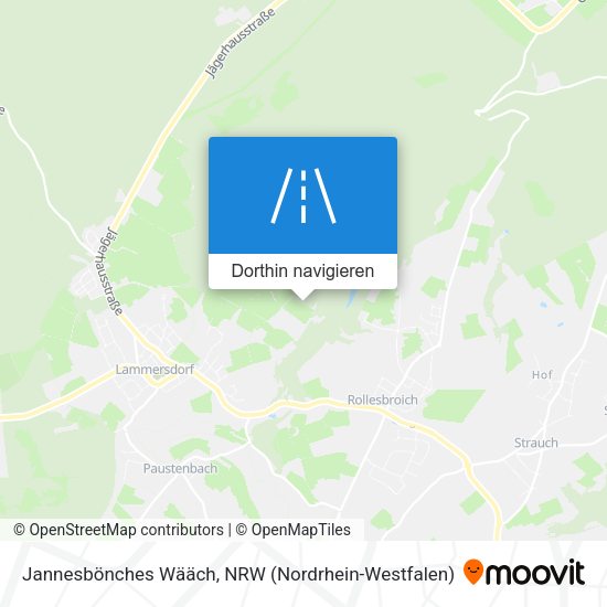 Jannesbönches Wääch Karte