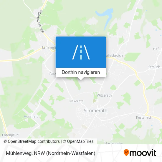 Mühlenweg Karte