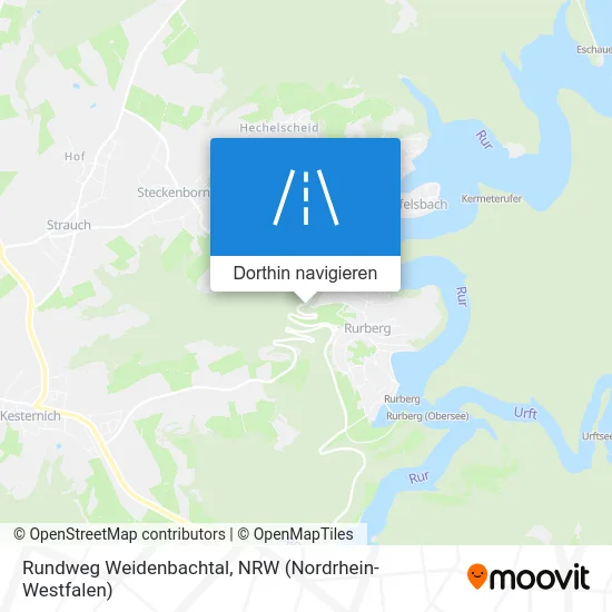 Rundweg Weidenbachtal Karte