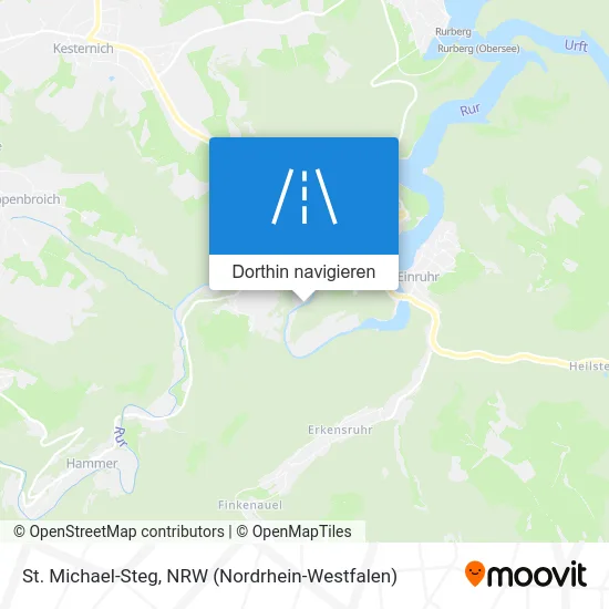 St. Michael-Steg Karte
