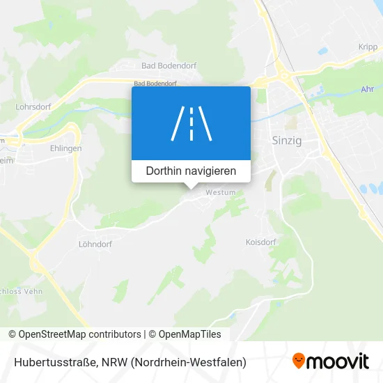 Hubertusstraße Karte