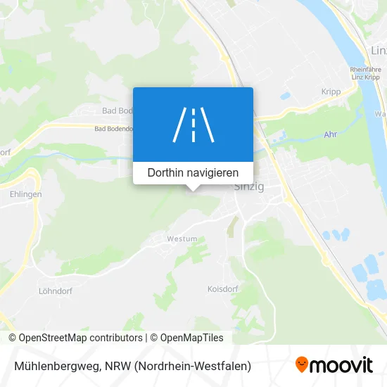 Mühlenbergweg Karte