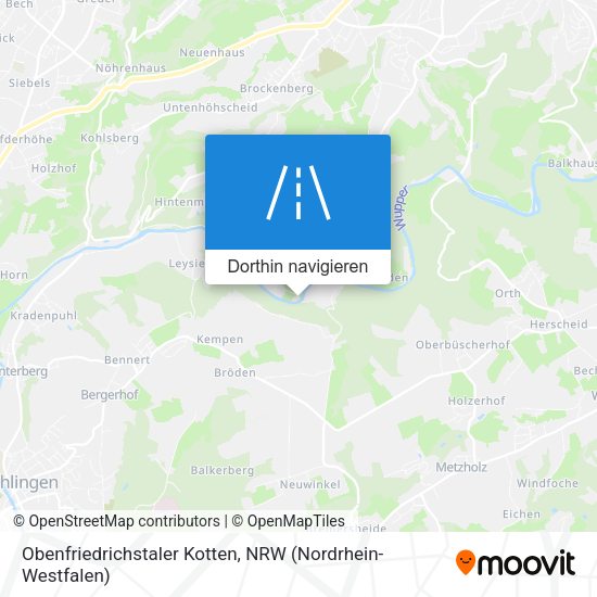 Obenfriedrichstaler Kotten Karte