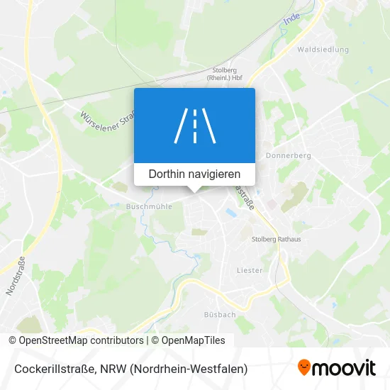 Cockerillstraße Karte