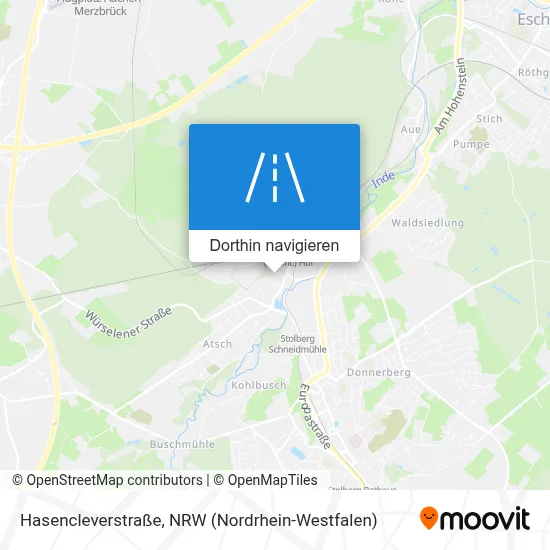 Hasencleverstraße Karte