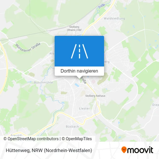 Hüttenweg Karte