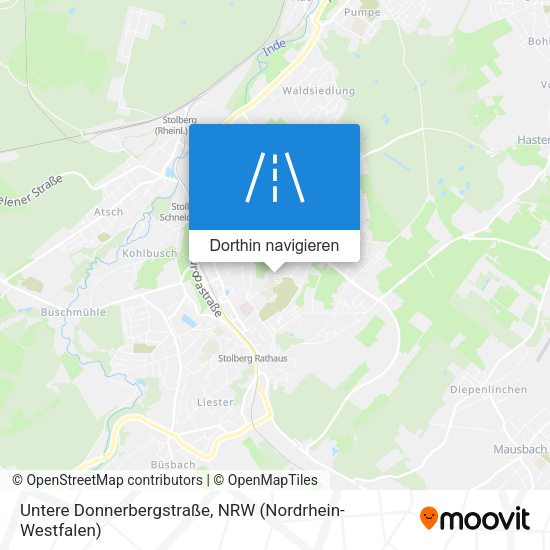Untere Donnerbergstraße Karte