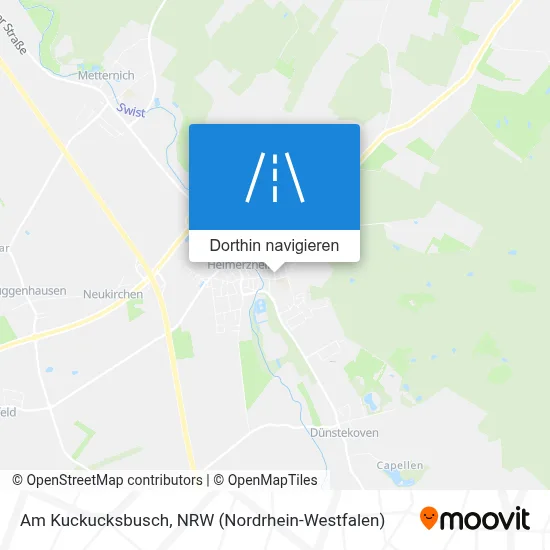 Am Kuckucksbusch Karte