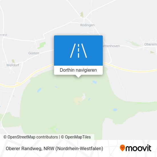 Oberer Randweg Karte